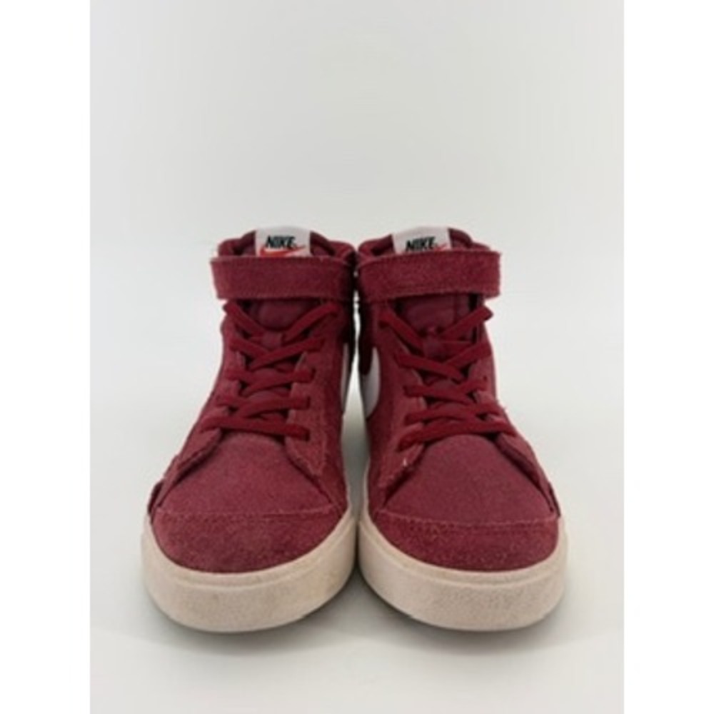 Nike Blazer Mid 77 Kids Burgundy Suede High Top Sneakers 13.5C DD1850-600